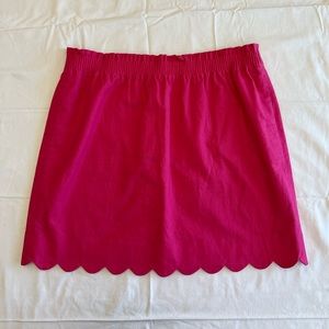 J. Crew pink linen/cotton skirt.